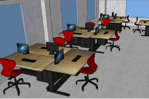 Projet d'aménagement d'un espace de co-working pour une entreprise