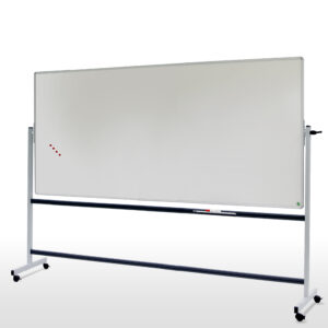 Tableau Mobile Pivotant Axe Horizontal Émail Blanc Écriture