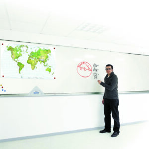 Tableau horizon, surface en Émail Blanc Écriture